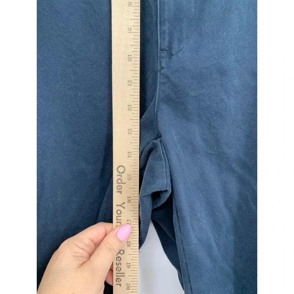 Vintage Polo Ralph Lauren Pants Mens 40x32 Blue Pleated Cuffed Hammond Chino